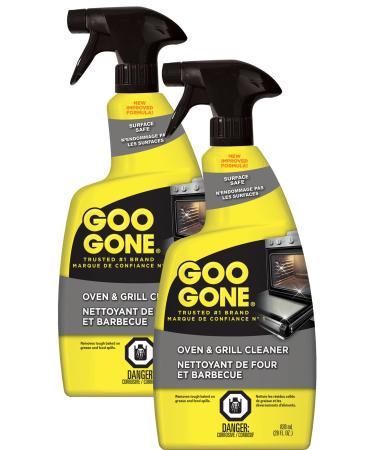 Goo Gone Oven and Grill Cleaner and Degreaser - 28 Ounce - 2 Pack - Removes Tough Baked On Grease and Food Spills Surface Safe