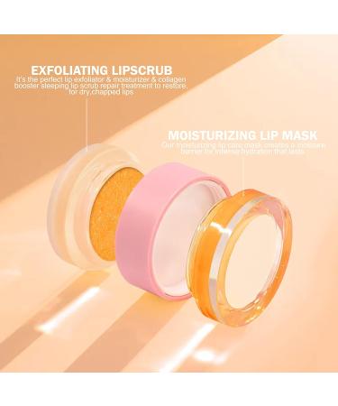 Kukubird Overnight Lip Mask: Hydrating Balm, Exfoliating Scrub - Orange - Buy Online on GoSupps.com