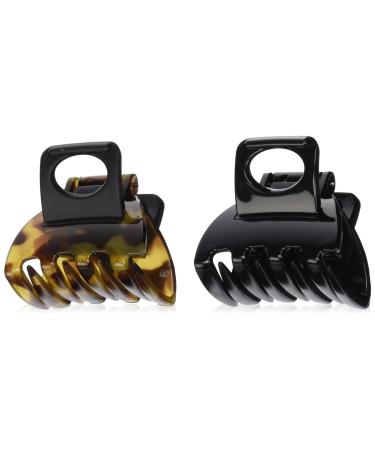 Scunci No-slip Grip Double Teeth Jaw Clips  2 Count 2 Count (Pack of 1)