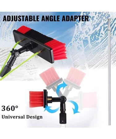 Telescopic Water Fed Pole Outdoor Window Cleaning System Telescopic Cleaning Brush with 65 Feet Hose Car Glass Washing Equipment Tool Extension Pole Water Spray Washer 50cm Brush Head 18FT / 5.4 M 18FT / 5.4 M 50cm brush head - Buy Online on GoSupps.com