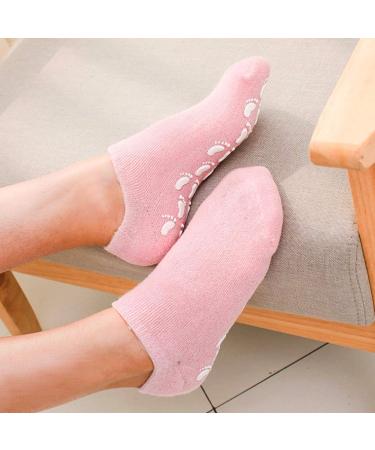 Jinlaili Moisturizing Gel Socks - Vitamin & Oil Infused Spa Socks for Repairing & Softening Dry Skin - 2 Pairs | International Shipping - Buy Online on GoSupps.com