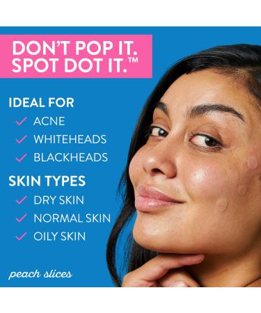 Peach Slices Acne Spot Dots | Hydrocolloid Pimple Patches for Zits, Blemishes & Breakouts | Vegan & Cruelty-Free | 3 Sizes | 30 Ct Assortment - Buy Online on GoSupps.com