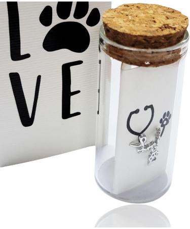 QUINNLYN & CO. Love Paw Stethoscope Charm | Adorable RN Nurse Accessory for Animal Lovers | International Shipping Available - Buy Online on GoSupps.com