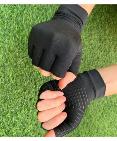 Buy Copper Arthritis Compression Gloves for Pain Relief - Ideal for Osteoarthritis & Tendonitis - Men & Women (Size L - Buy Online on GoSupps.com