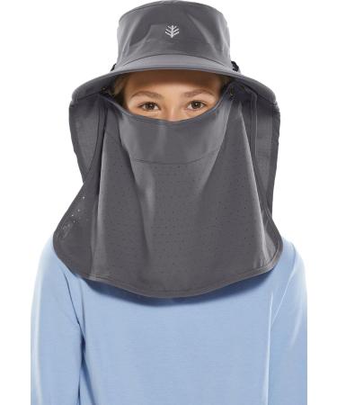 Coolibar Kids UV Sun Cap - Stevie Ultra with Face & Neck Protection | White | Best Sun Hat for Outdoor Protection - Buy Online on GoSupps.com