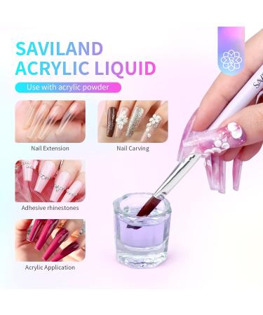 Saviland 120ml Monomer Acrylic Nail Liquid - Non-Yellowing Formula for Acrylic Nails Nail Extensions & DIY Applications - Buy Online on GoSupps.com