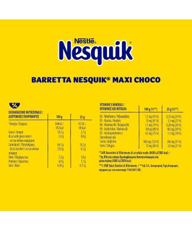 Nesquik Maxi Choco de Nestl Barre de C r ales 6 x 25 g - Buy Online on GoSupps.com