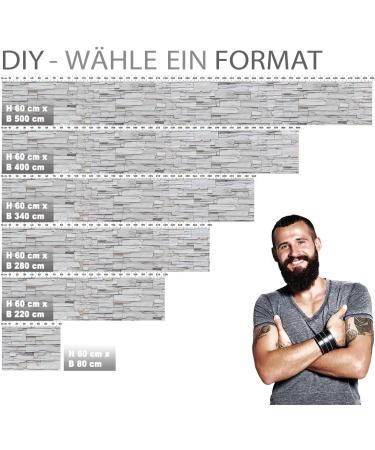 Premium Self-Adhesive Glass Look Stickers for Kitchen - Fracture Stone Wall Design - 60x220cm - Durable PET Material - Buy Online on GoSupps.com