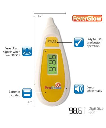 Instant Ear Thermometer with Glowing Fever Indicator | Accurate & Fast Temperature Readings - Buy Online on GoSupps.com