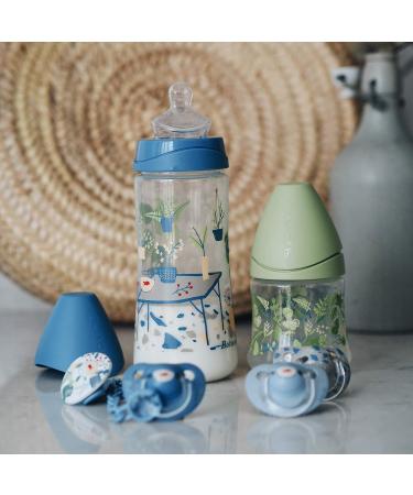 Buy SUAVINEX Silicone Baby Pacifiers - 2 Pack (Botanical Blue) for 6-18 Months | International Shipping Available - Buy Online on GoSupps.com