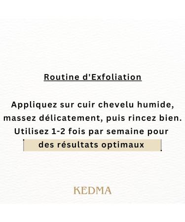 Kedma - Gommage Exfoliant Cheveux et Cuir Chevelu - Pour Cheveux Ab m s et Cuir Chevelu Sec - Purifiant Nourrissant et Revitalisant - Avec Sels de la Mer Morte - 300g - Buy Online on GoSupps.com