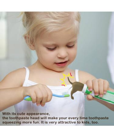 GROVL Pooping Dog Butt Toothpaste Topper 2 PCS Cartoon Dog Butt Toothpaste Dispenser for Kids and Adults Pooping Funny Toothpaste Cap for Home Travel Daily Life Use Prank Gift(Black+Brown) - Buy Online on GoSupps.com