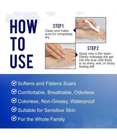 Advance Silicone Scar Gel with Retinol & Vitamin E - 50ML | Effective for C-Section, Keloid & Tummy Tuck Surgery - Buy Online on GoSupps.com