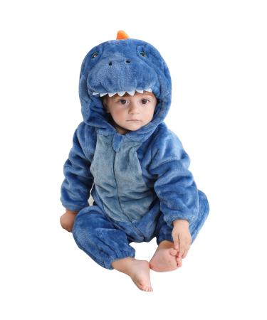COOKY.D Unisex Winter Hooded Romper Jumpsuit 2-36 Months 2-5 Months Blue