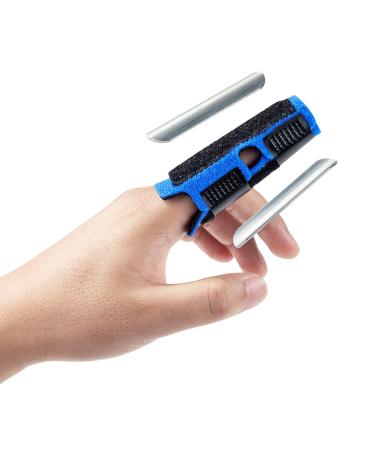 Schnapfinger finger splint for index finger middle finger ring finger small finger fingers straight finger support with 2 aluminum panels for finger osteoarthritis finger fracture injury to the fingers-M - Buy Online on GoSupps.com
