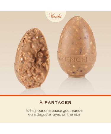 Venchi - uf Mignon au Chocolat au Caramel et Amandes Sal es 70 Gr avec clats d'Amandes Torr fi es Sans Gluten Collection de P ques Venchi Id e Cadeau - Buy Online on GoSupps.com