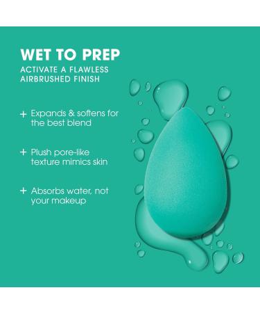 Beauty Blender Pro Makeup Sponge - Latex-Free Turquoise Makeup Egg for Liquid Primer Cream & Powder - International Shipping Available - Buy Online on GoSupps.com