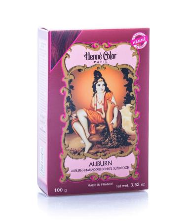 Auburn Henne Natural Henna Hair Colouring Dye Powder Black/Brown 100 g (Pack of 1)