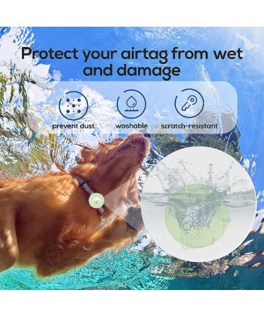 PKQtop Protective Cover for Apple Airtag | Silicone Case for Dog Collar & School Bag | Anti-Lost Luminous Green - Buy Online on GoSupps.com