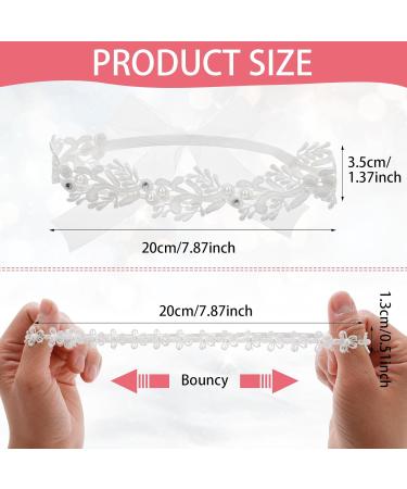Ouligay 2-Piece Baby Girls' Hair Band Set | Perfect Baby Gifts & Baptism Accessories | Adorable Baby Jewelry - Buy Online on GoSupps.com