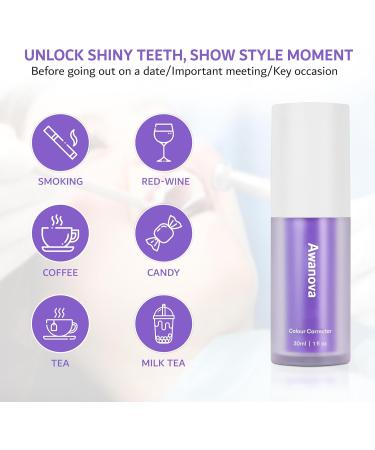 30ml Purple Toothpaste - Advanced Whitening Stain Removal & Color Corrector for a Healthy Smile - Buy Online on GoSupps.com