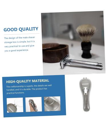 Healeeved Razor Storage Box - Shockproof Case for Men & Women - Travel-Friendly Electric Shaver Bag - 16.5x6x3.5cm Gray - Buy Online on GoSupps.com