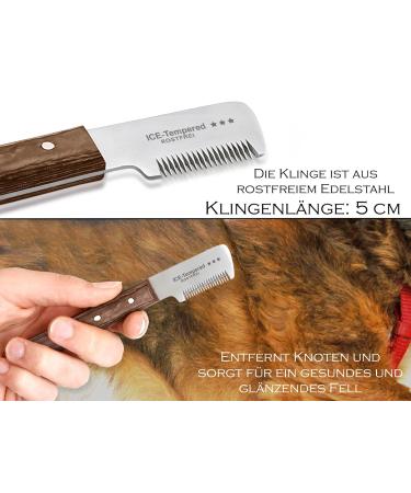Premium Trimmeters Set for Dogs & Cats | 4-Part Comb & Stainless Steel Fur Knife for All Coat Types - Buy Online on GoSupps.com