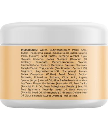Caffeine Cellulite Cream for Thighs, Butt, and Belly - Moisturizing Firming Lotion with Shea & Cocoa Butter - Vegan Formula for Women - Buy Online on GoSupps.com