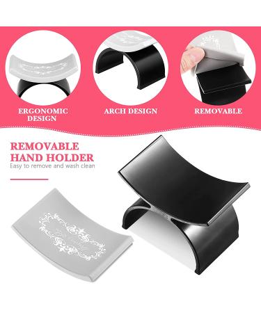 Beaupretty Nail Arm Rest Manicure Hand Pillow - Professional U Shape Cushion for Nail Desk Station in Black - Buy Online on GoSupps.com