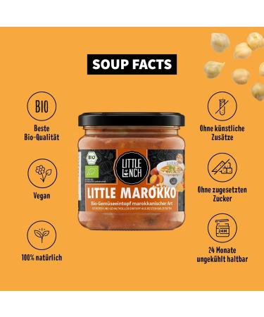 Buy Little Lunch Bio Moroccan Stew | Organic Vegan Chickpeas & Lentils | 100% Natural No Additives 6x350g - Buy Online on GoSupps.com
