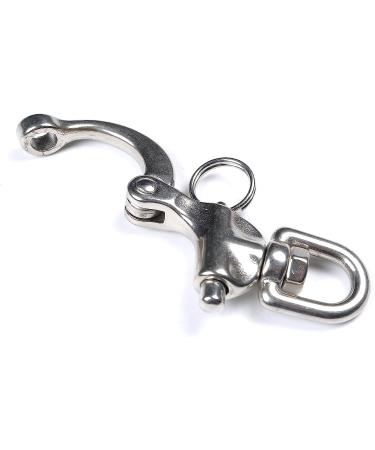 Mxeol Swivel Eye Snap Shackle Quick Release Bail Rigging Sailing Boat Marine Stainless Steel Clip Pair 2-3/4"  Silver - Buy Online on GoSupps.com