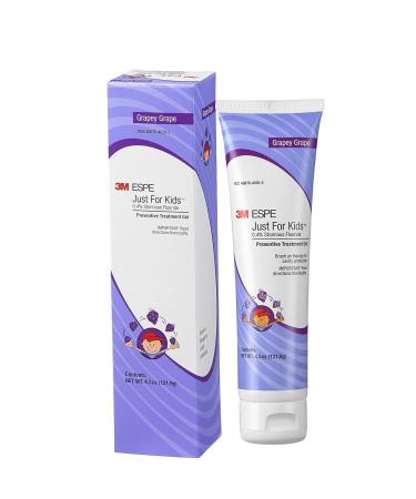 3M 70201054155 Just For Kids 0.4% Stannous Fluoride Brush On Gel, Extra Cavity Protection, 4.3 oz