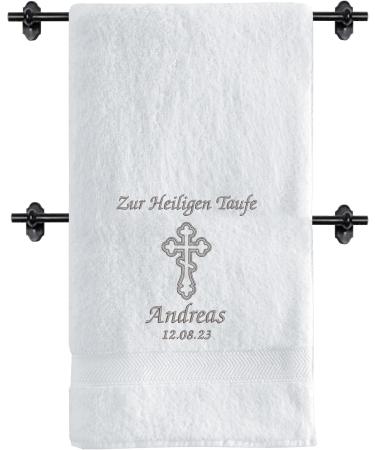 Premium Holy Baptism Cloth - Glitter Silver 140x70cm | International Shipping Available - Buy Online on GoSupps.com