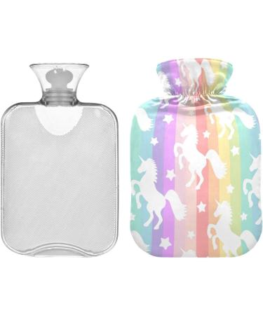 Heat Bottles for Pain Relief - Cute Unicorns & Rainbows 2L Warm Water Bag for Headaches & Back Pain - Buy Online on GoSupps.com