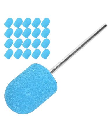 Nail Sanding Band Cap Set Accessory Brown Drill Bit Art Polishing (Blue) - Buy Online on GoSupps.com