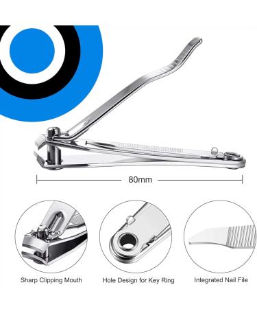 Nail Cutter - Professional Stainless Steel Clippers for Clean and Neat Nail Trimming - Ergonomic Design for Easy Grip - Suitable for Men Women and Children - Essential Nail Care Tool" (Classic) - Buy Online on GoSupps.com