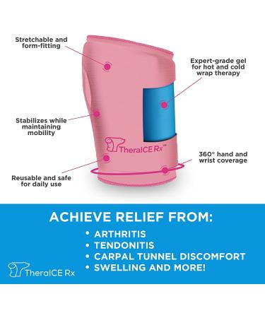 TheraICE Rx Pink Wrist Compression Sleeve - Size S/M (Pack of 1) - Buy Online on GoSupps.com