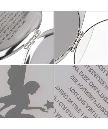 1pc Folding Vanity Mirror Compact Hand Mirror Makeup Mirror Mirror Handheld Small Foldable Mirror Pocket Makeup Mirror The Metal Travel Portable Pocket Mirror - Buy Online on GoSupps.com