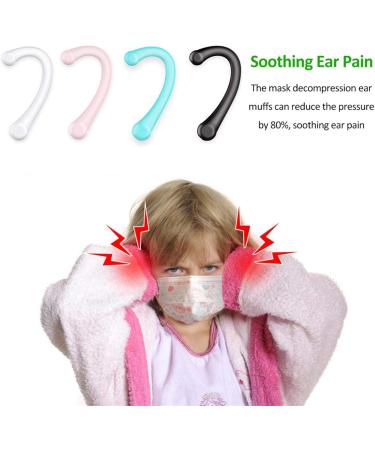 Mona43Henry Pairs Silicone Ear Hooks Earring Covers Reusable Silicone Ear Protectors Ear Holder Hook Ear Strap Accessories Can Relieve Earache Gorgeous Black - Buy Online on GoSupps.com