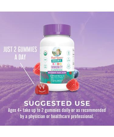 Organic Kids Immune Support & Probiotic Gummies Bundle by MaryRuth's | Vitamin C, Zinc, Elderberry | Digestive & Gut Health | USDA Certified | Ages 4 - Buy Online on GoSupps.com