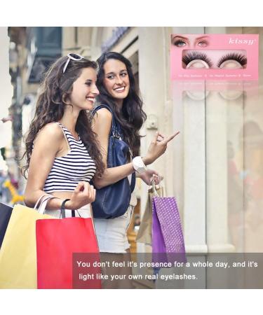 Self Adhesive Fake Eyelashes Natural Look 3D False Eyelashes No Glue Easy False Lashes Thick Eyelashes With Glue Set Resuable Lashes Extension - Buy Online on GoSupps.com