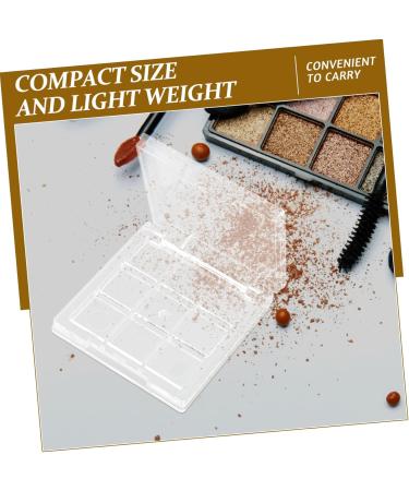 COLLBATH Eyeshadow Holder 2pcs Compact Empty Highlighter Cases Transparent Refillable Cosmetics Containers Eyeshadow Case - Buy Online on GoSupps.com