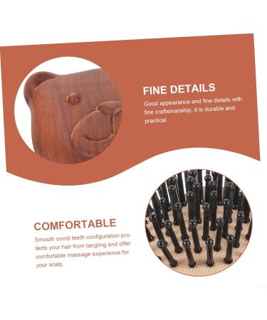 Fomiyes 2-in-1 Airbag Massage Comb - Portable Wooden Scalp Brush & Hand Massage Device for Hair Cleaning & Relaxation - Buy Online on GoSupps.com