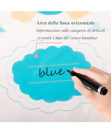 12 Transparent Newborn Hospital Bags with Closure - Perfect Birth Gift Idea 38x25cm (Blue) - Buy Online on GoSupps.com