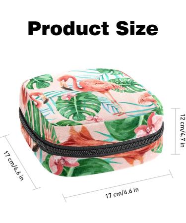 Women's Bonds Storage Pockets Stillpad Halter - Tropical Flamingo Portable Period Kit Bag | Feminine Product Bag for Girls - Buy Online on GoSupps.com