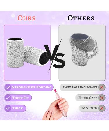 100Pcs Nail Sanding Bands - Fine 240 Grit for Nail Drill | Manicure & Pedicure Set with 3/32 Nail Sanding Bit - Buy Online on GoSupps.com