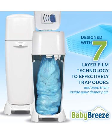 BabyBreeze Diaper Pail Refill Bags for Playtex Diaper Genie - 1400 Count (5-Pack) - Buy Online on GoSupps.com