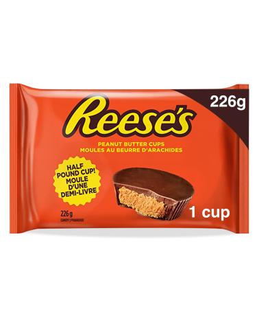 Reese's Half Pound Chocolate Peanut Butter Cup Holiday Candy Good Candy to Share Candy for Kids 226g (Pack of 1) Reese's Half Pound Cup