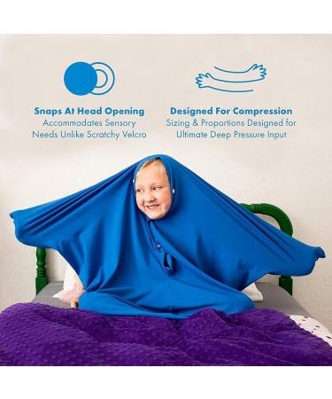 KYOFIS Sensory Sock Sensory Stretchable Socks Full-body Wrap Stretchy Body Sox Compression Sheet Autistic Anxiety Calming Therapy for Kid/adult (Color : Light blue Size : S/Small) S/Small Light Blue - Buy Online on GoSupps.com