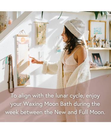 Waxing Moon Botanical Bath Tea | Herbal Ayurvedic Soak for Strength & Vitality | Organic Kapha Dosha Body Care | Cacao, Cardamom & Chrysanthemum | 2 Baths - Buy Online on GoSupps.com